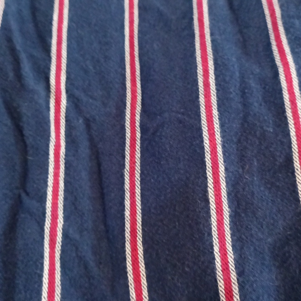 Womens Capri crop Romper 1pc red white blue knit sz XS UNIVERSAL THREAD - Picture 9 of 10